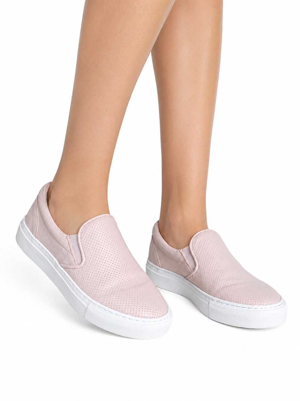 Greats Brooklyn Pink Perforated Leather Slip On Loafers Casual Comfortable 7.5